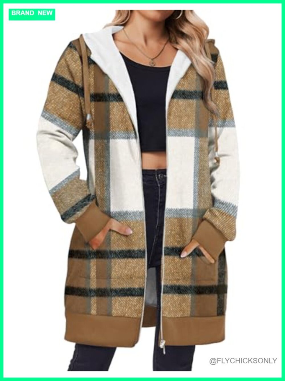 Women's Oversized Zip Up Fleece Hoodie Sweatshirt Casual Long Sleeve